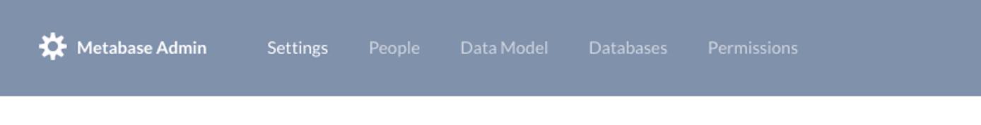 Metabase Data Model Metabase Data Model