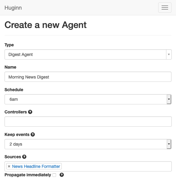Digest Agent configuration Digest Agent configuration