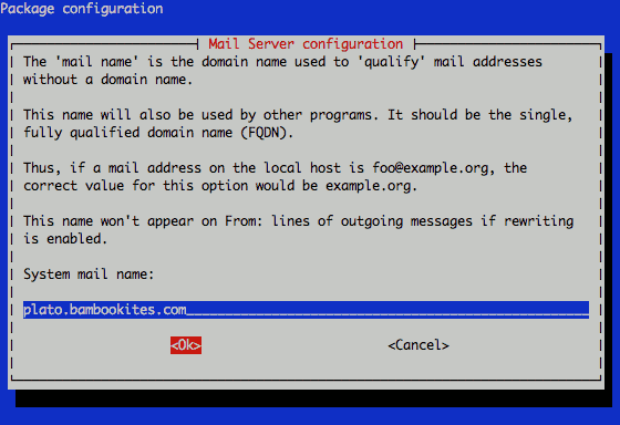 Exim4 system mail name configuration on Debian 6 (Squeeze). Exim4 system mail name configuration on Debian 6 (Squeeze).